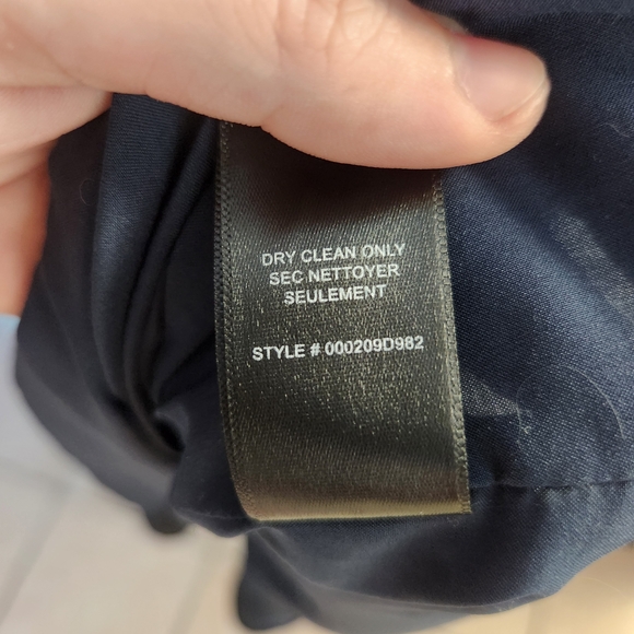 Rebecca Taylor Size Large Textured Chevorn V Neck Dress Mermaid Skirt $398 MSRP - Picture 6 of 8